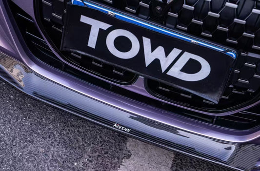 BMW 4 series 430i (with M-package bumper, does not fit base model) M440i G22 G23 2020-ON with Aftermarket Parts - Front Lip Pre-preg Carbon Fiber from Karbel Carbon