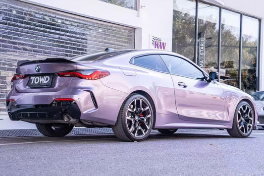 BMW 4 series 430i M440i G22 G23 2020-ON & M4 / M4C / M4CS G82 2021-ON with Aftermarket Parts - Rear Spoiler Pre-preg Carbon Fiber from Karbel Carbon