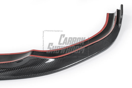 BMW 8 Series M850 840 (With M-Package Bumper) G14 G15 G16 2018-ON with Aftermarket Parts - Pre-preg Carbon Fiber Front Lip from Karbel Carbon