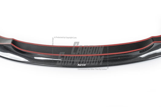 BMW 8 Series M850 840 (With M-Package Bumper) G14 G15 G16 2018-ON with Aftermarket Parts - Pre-preg Carbon Fiber Front Lip from Karbel Carbon