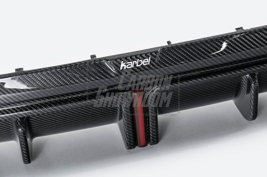 BMW 8 Series M850 840 (With M-Package Bumper) G16 2018 2019 2020 2021 2022 2023 2024 with Aftermarket Parts - Rear Diffuser Pre-preg Carbon Fiber from Karbel Carbon