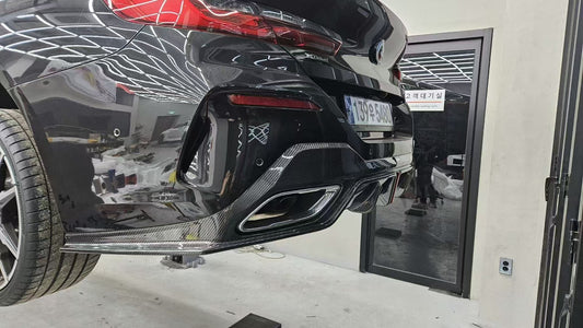BMW 8 Series M850 840 (With M-Package Bumper) G16 2018-ON with Aftermarket Parts - Pre-preg Carbon Fiber Rear Diffuser from Karbel Carbon