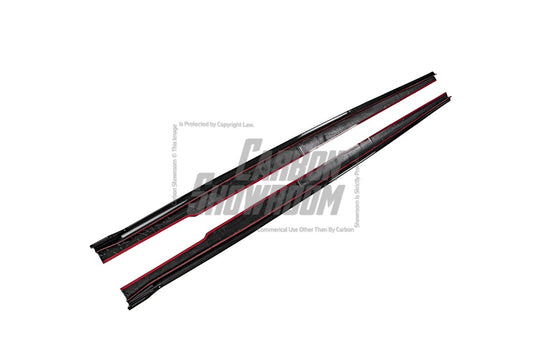 BMW 8 Series M850 840 G16 2018-ON with Aftermarket Parts - Side Skirts Pre-preg Carbon Fiber from Karbel Carbon