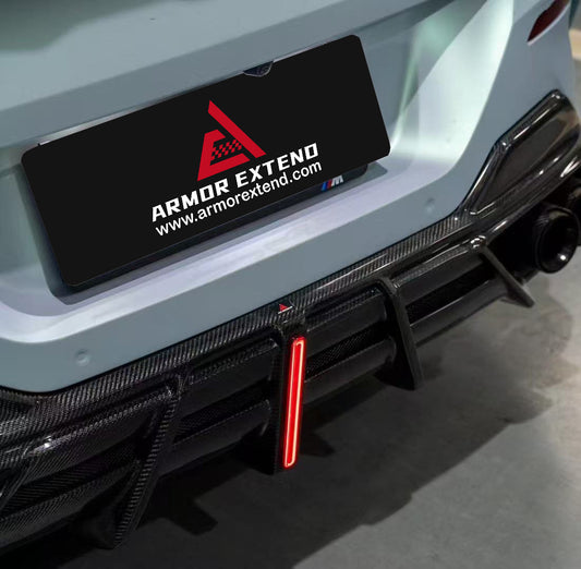 BMW 8 Series M850i 840i (With M-Package Bumper) G14 G15 G16 2018 2019 2020 2021 2022 2023 2024 with Aftermarket Parts - AE Style Front Canards Carbon Fiber from ArmorExtend