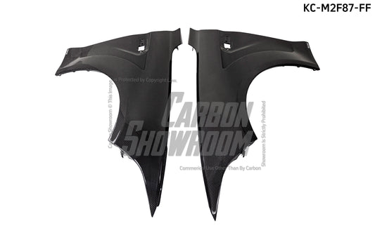 BMW M2 / M2C F87 2016 2017 2018 2019 2020 2021 with Aftermarket Parts - Front Fenders Pre-preg Carbon Fiber from Karbel Carbon