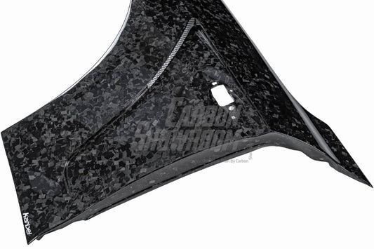 BMW M2 / M2C F87 2016 2017 2018 2019 2020 2021 with Aftermarket Parts - Front Fenders Pre-preg Carbon Fiber from Karbel Carbon