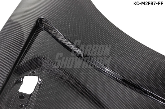 BMW M2 / M2C F87 2016 2017 2018 2019 2020 2021 with Aftermarket Parts - Front Fenders Pre-preg Carbon Fiber from Karbel Carbon