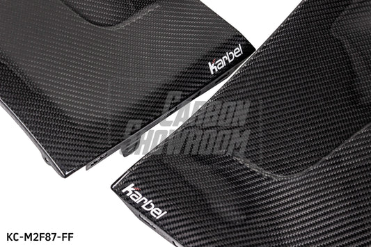 BMW M2 / M2C F87 2016 2017 2018 2019 2020 2021 with Aftermarket Parts - Front Fenders Pre-preg Carbon Fiber from Karbel Carbon