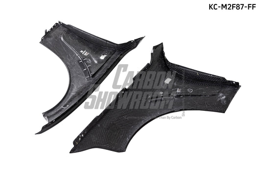 BMW M2 / M2C F87 2016 2017 2018 2019 2020 2021 with Aftermarket Parts - Front Fenders Pre-preg Carbon Fiber from Karbel Carbon