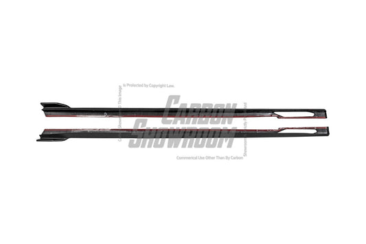 BMW I4 M50 / e Drive 40 (with M-package bumper, does not fit base model) G26 2022-ON & 4 Series Gran Coupe M440i 430i (with M-package bumper, does not fit base model) G26 2022-ON with Aftermarket Parts - Side Skirts Pre-preg Carbon Fiber from Karbel Carbon