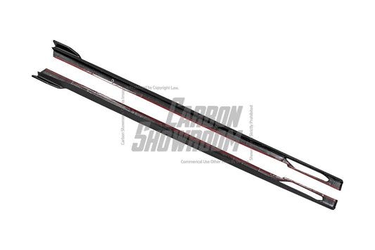 BMW I4 M50 / e Drive 40 (with M-package bumper, does not fit base model) G26 2022-ON & 4 Series Gran Coupe M440i 430i (with M-package bumper, does not fit base model) G26 2022-ON with Aftermarket Parts - Side Skirts Pre-preg Carbon Fiber from Karbel Carbon
