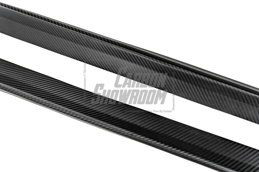 BMW I4 M50 / e Drive 40 (with M-package bumper, does not fit base model) G26 2022-ON & 4 Series Gran Coupe M440i 430i (with M-package bumper, does not fit base model) G26 2022-ON with Aftermarket Parts - Side Skirts Pre-preg Carbon Fiber from Karbel Carbon