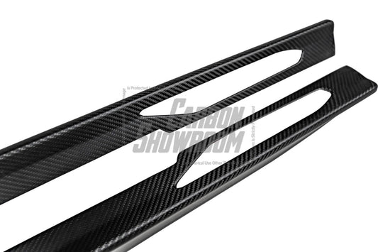 BMW I4 M50 / e Drive 40 (with M-package bumper, does not fit base model) G26 2022-ON & 4 Series Gran Coupe M440i 430i (with M-package bumper, does not fit base model) G26 2022-ON with Aftermarket Parts - Side Skirts Pre-preg Carbon Fiber from Karbel Carbon