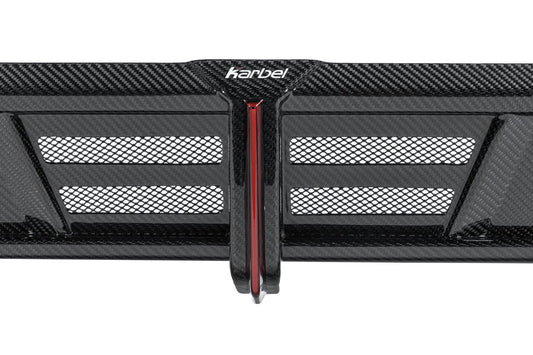 BMW IX xDrive60/50/45 M60 I20 2022-ON with Aftermarket Parts - Rear Diffuser Dry Pre-preg Carbon Fiber from Karbel Carbon