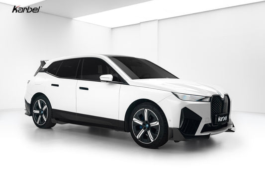 BMW IX xDrive60/50/45 M70/M60 I20 2022-ON with Aftermarket Parts - Side Skirts Dry Pre-preg Carbon Fiber from Karbel Carbon