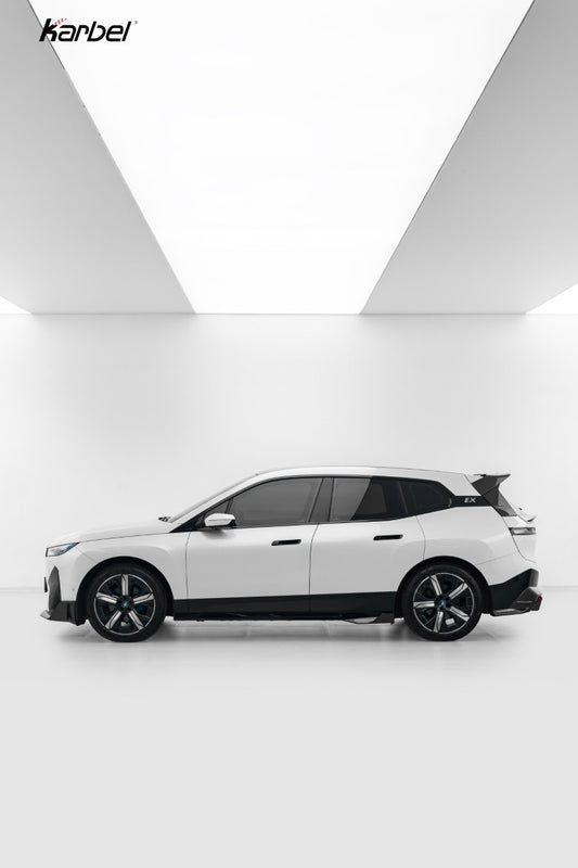 BMW IX xDrive60/50/45 M70/M60 I20 2022-ON with Aftermarket Parts - Side Skirts Dry Pre-preg Carbon Fiber from Karbel Carbon