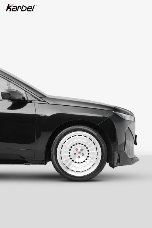 BMW IX xDrive60/50/45 M60 I20 2022-ON with Aftermarket Parts - Front Lip Dry Pre-preg Carbon Fiber from Karbel Carbon