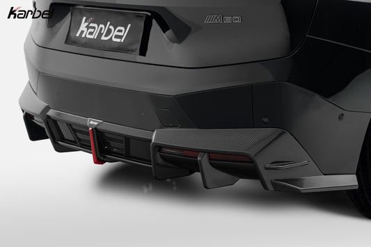 BMW IX xDrive60/50/45 M60 I20 2022-ON with Aftermarket Parts - Rear Diffuser Dry Pre-preg Carbon Fiber from Karbel Carbon
