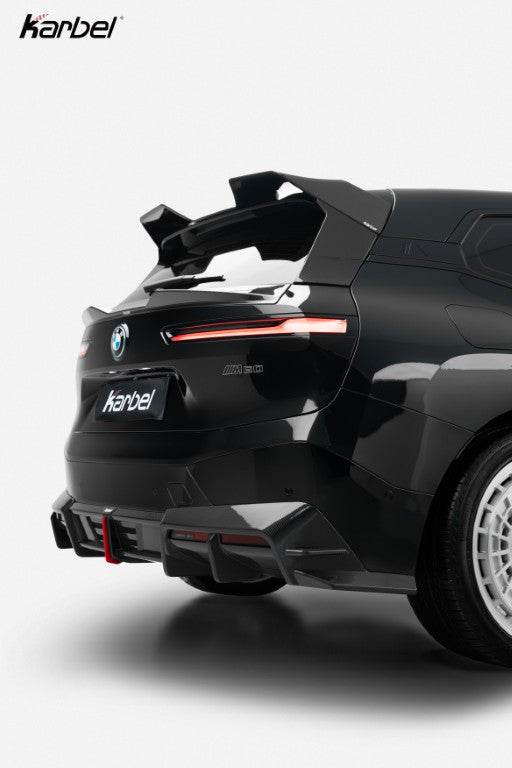 BMW IX xDrive60/50/45 M60 I20 2022-ON with Aftermarket Parts - Rear Diffuser Dry Pre-preg Carbon Fiber from Karbel Carbon