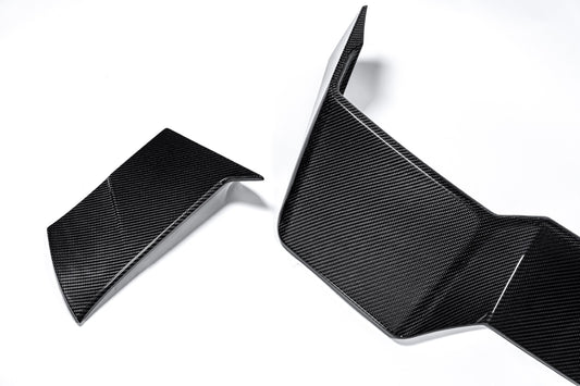 BMW IX xDrive60/50/45 M70/M60 I20 2022-ON with Aftermarket Parts - Rear Roof Spoiler Dry Pre-preg Carbon Fiber from Karbel Carbon