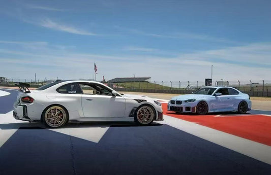 BMW M2 / M2C G87 2023-ON with Aftermarket Parts - Rear Diffuser & Canards Pre-preg Carbon Fiber from Karbel Carbon
