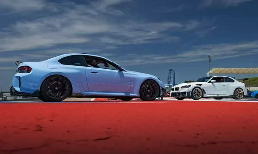 BMW M2 / M2C G87 2023-ON with Aftermarket Parts - Rear Diffuser & Canards Pre-preg Carbon Fiber from Karbel Carbon