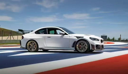 BMW M2 / M2C G87 2023-ON with Aftermarket Parts - Rear Diffuser & Canards Pre-preg Carbon Fiber from Karbel Carbon