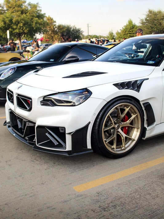 BMW M2 / M2C G87 2023-ON with Aftermarket Parts - Front Lip Pre-preg Carbon Fiber from Karbel Carbon