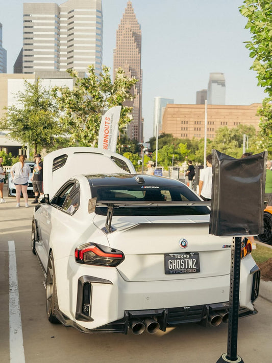 BMW M2 / M2C G87 2023-ON with Aftermarket Parts - Rear Bumper Canards Pre-preg Carbon Fiber from Karbel Carbon