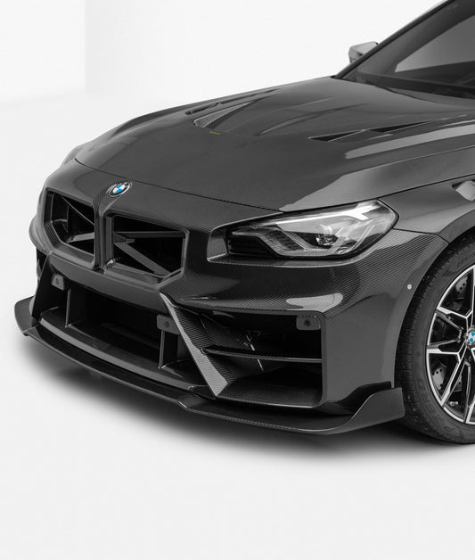 BMW M2 / M2CS G87 2023-ON with Aftermarket Parts - X Front Bumper Dry Pre-preg Carbon Fiber from Karbel Carbon
