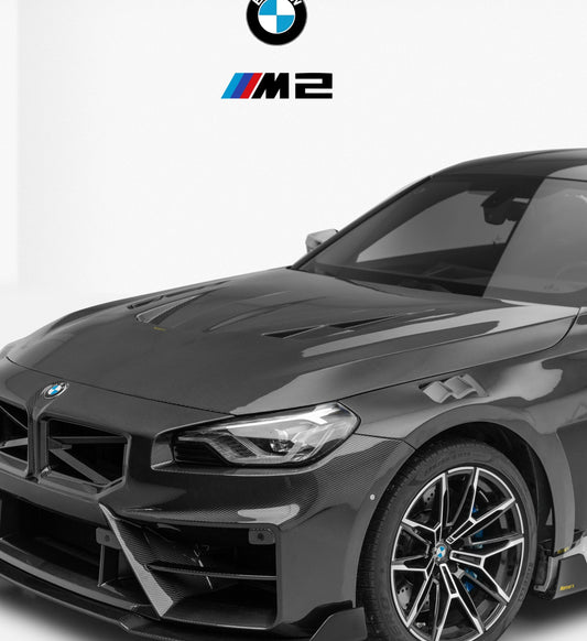 BMW M2CS M2 G87 2023-ON & 2 Series M240i 230i G42 2022-ON with Aftermarket Parts - X Hood Dry Pre-preg Carbon Fiber from Karbel Carbon