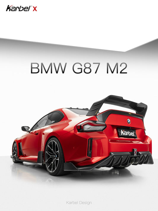 BMW M2 / M2CS G87 2023-ON with Aftermarket Parts - X Side Skirts Dry Pre-preg Carbon Fiber from Karbel Carbon