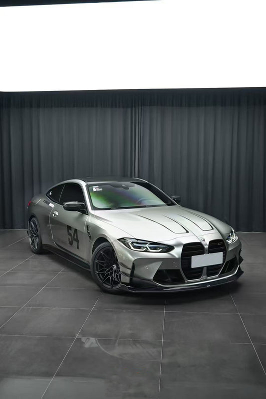 BMW M3 G80 G81 2021-ON & M4 G82 G83 2021-ON With Aftermarket Parts - Front Lip & Upper Lip Trim Replacement Pre-preg Carbon Fiberfrom Karbel Carbon