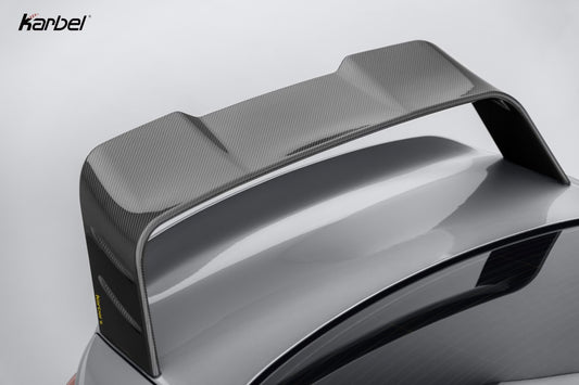 BMW M4 G82 2021-ON & 4 Series G22 430i M440i 2020-ON with Aftermarket Parts - X V4 Rear Wing Dry Pre-preg Carbon Fiber from Karbel Carbon