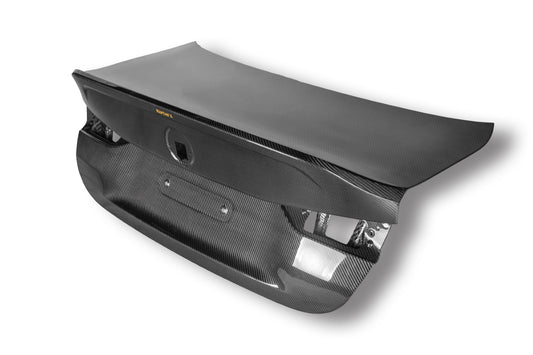 BMW M4 G82 2021-ON & 4 Series G22 430i M440i 2020-ON with Aftermarket Parts - X Rear Trunk Dry Pre-preg Carbon Fiber from Karbel Carbon