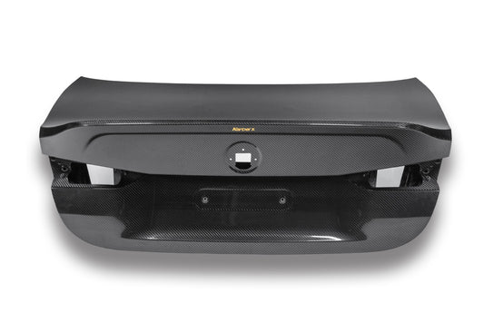 BMW M4 G82 2021-ON & 4 Series G22 430i M440i 2020-ON with Aftermarket Parts - X Rear Trunk Dry Pre-preg Carbon Fiber from Karbel Carbon