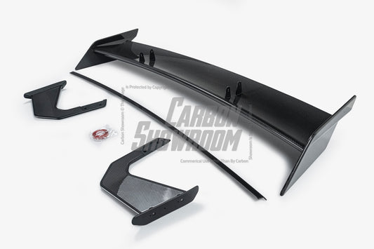 BMW M4 G82 2021-ON & 4 Series G22 430i M440i 2020-ON with Aftermarket Parts - X Rear Wing Dry Pre-preg Carbon Fiber from Karbel Carbon