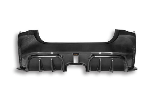 BMW M4 G82 G83 2021-ON with Aftermarket Parts - X Rear Bumper Set Dry Pre-preg Carbon Fiber from Karbel Carbon