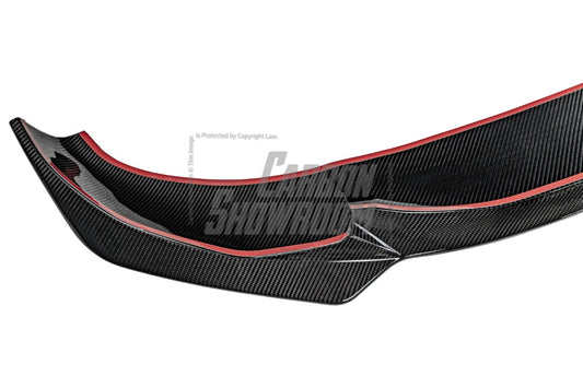 BMW X3 (with M-package bumper) G01 Pre-LCI 2019-2021 & X4 (with M-package bumper) G02 Pre-LCI 2019 2020 2021 with Aftermarket Parts - Front Lip Pre-preg Carbon Fiber from Karbel Carbon