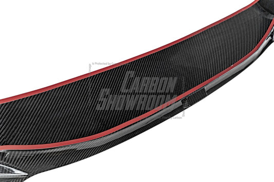BMW X3 (with M-package bumper) G01 Pre-LCI 2019-2021 & X4 (with M-package bumper) G02 Pre-LCI 2019 2020 2021 with Aftermarket Parts - Front Lip Pre-preg Carbon Fiber from Karbel Carbon