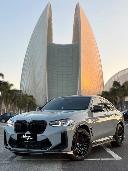 BMW X3M X3MC F97 LCI 2022-ON & X4M X4MC F98 LCI 2022-ON with Aftermarket Parts - Front Lip Pre-preg Carbon Fiber from Karbel Carbon