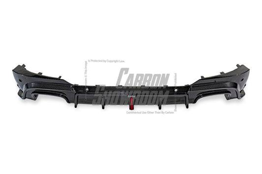 BMW X4 G02 Pre-LCI 2019 2020 2021 with Aftermarket Parts - Rear Diffuser & Canards Pre-preg Carbon Fiber from Karbel Carbon