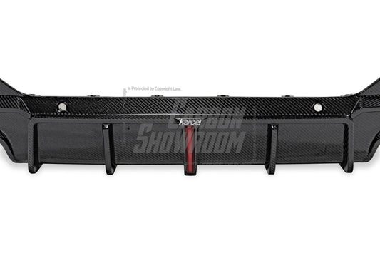 BMW X4 G02 Pre-LCI 2019 2020 2021 with Aftermarket Parts - Rear Diffuser & Canards Pre-preg Carbon Fiber from Karbel Carbon