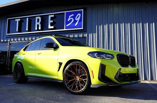 BMW X3M X3MC F97 LCI 2022-ON & X4M X4MC F98 LCI 2022-ON with Aftermarket Parts - Front Lip Pre-preg Carbon Fiber from Karbel Carbon