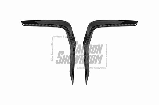 BMW X3M X3MC F97 LCI 2022-ON & X4M X4MC F98 LCI 2022-ON with Aftermarket Parts - Upper Valences Pre-preg Carbon Fiber from Karbel Carbon