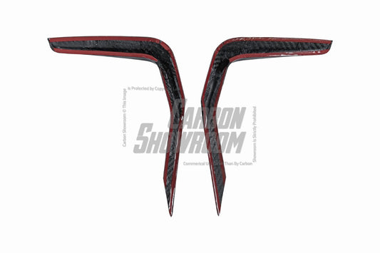 BMW X3M X3MC F97 LCI 2022-ON & X4M X4MC F98 LCI 2022-ON with Aftermarket Parts - Upper Valences Pre-preg Carbon Fiber from Karbel Carbon