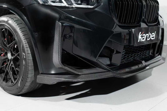 BMW X3M X3MC F97 LCI 2022-ON & X4M X4MC F98 LCI 2022-ON with Aftermarket Parts - Upper Valences Pre-preg Carbon Fiber from Karbel Carbon