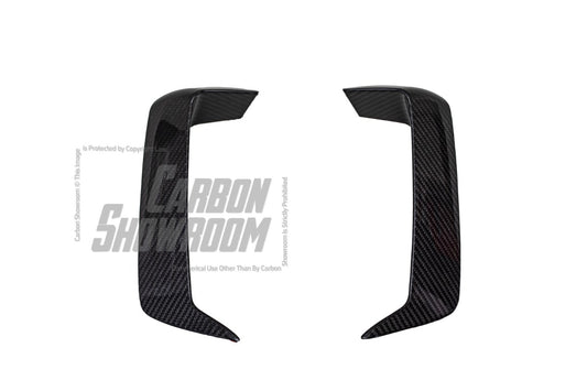BMW X3M X3MC F97 Pre-LCI 2019 2020 2021 & X4M X4MC F98 Pre-LCI 2019 2020 2021 with Aftermarket Parts - Upper Valences Top & Side Trim Pre-preg Carbon Fiber from Karbel Carbon