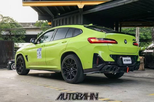 BMW X4M X4MC F98 (Fits Both Pre-LCI & LCI) 2019 2020 2021 2022 2023 2024 & X4 G02 (Fits Both Pre-LCI & LCI) 2019 2020 2021 2022 2023 2024 with Aftermarket Parts - Rear Roof Spoiler Pre-preg Carbon Fiber from Karbel Carbon