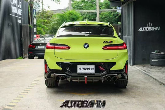 BMW X4M X4MC F98 (Fits Both Pre-LCI & LCI) 2019 2020 2021 2022 2023 2024 & X4 G02 (Fits Both Pre-LCI & LCI) 2019 2020 2021 2022 2023 2024 with Aftermarket Parts - Rear Roof Spoiler Pre-preg Carbon Fiber from Karbel Carbon